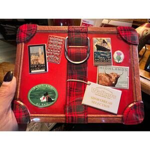 Collectible Christmas cookie tin lunchbox style gifting